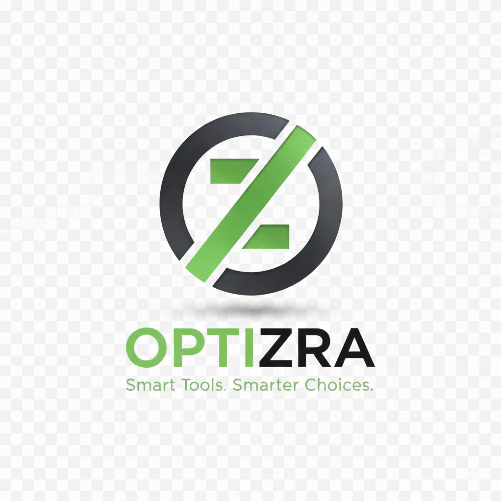 OPTIZRA logo with the tagline "Smart tools. Smarter choices."